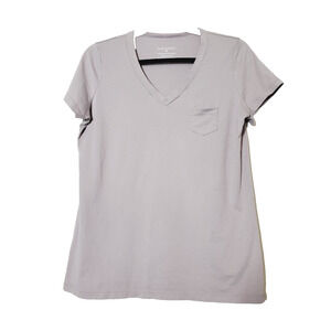 Fair Indigo Women's Medium‎ Organic PIMA Cotton V-Neck T-Shirt Eco-Friendly Top